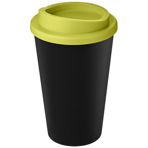Gobelet publicitaire recyclé 350ml Americano® Noir et Citron vert